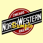 Chicago North Western Railroad Clock - T-shirts - Magnets  - Mugs - Decals - Lighters