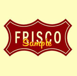 Frisco Railroad Clock - T-shirts - Magnets  - Mugs - Decals - Lighters