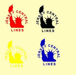 New Jersey Central  Railroad Clock - T-shirts - Magnets  - Mugs - Decals - Lighters