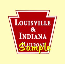 Louisville & Indiana  Railroad Clock - T-shirts - Magnets  - Mugs - Decals - Lighters