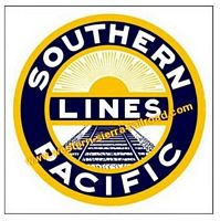 Southern Pacific Railroad Clock - T-shirts - Magnets  - Mugs - Decals - Lighters